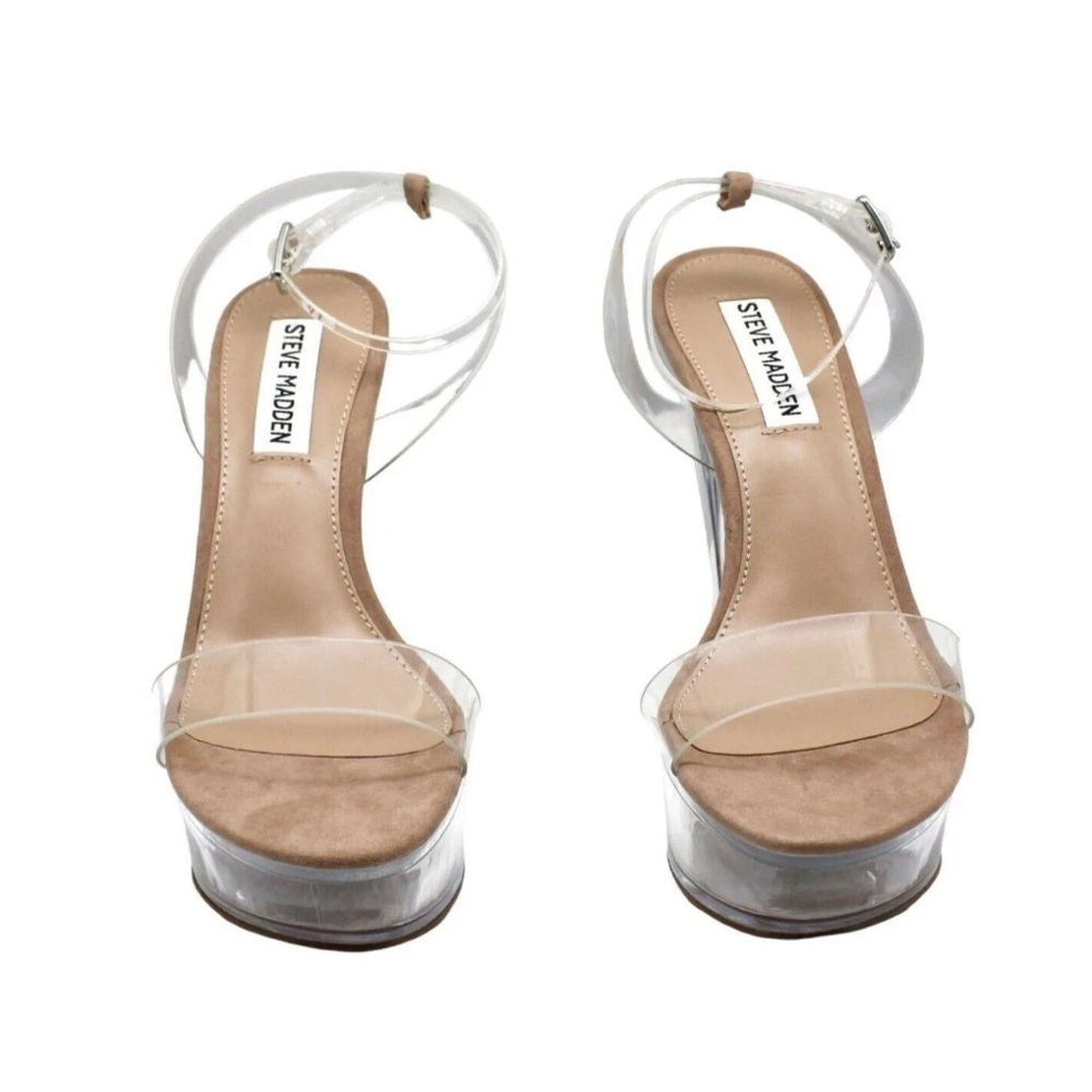 Steve Madden clear heels